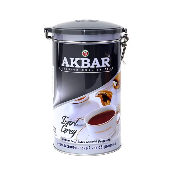 چای اکبر مدل ارل گری قوطی