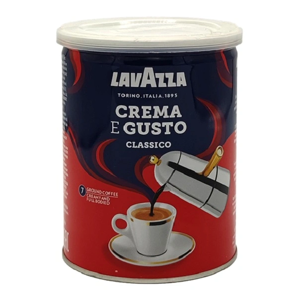 پودر قهوه کرما گوستو کلاسیک لاوازا قوطی 250 گرمی