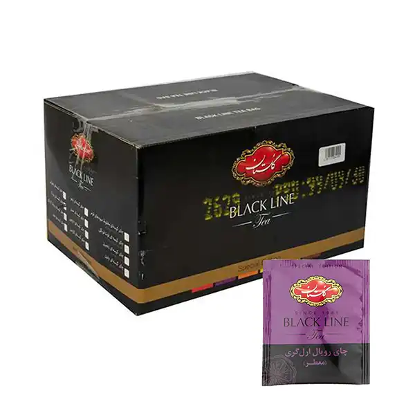 چای سیاه کیسه ای گلستان رویال ارل گری بسته 400 عددی