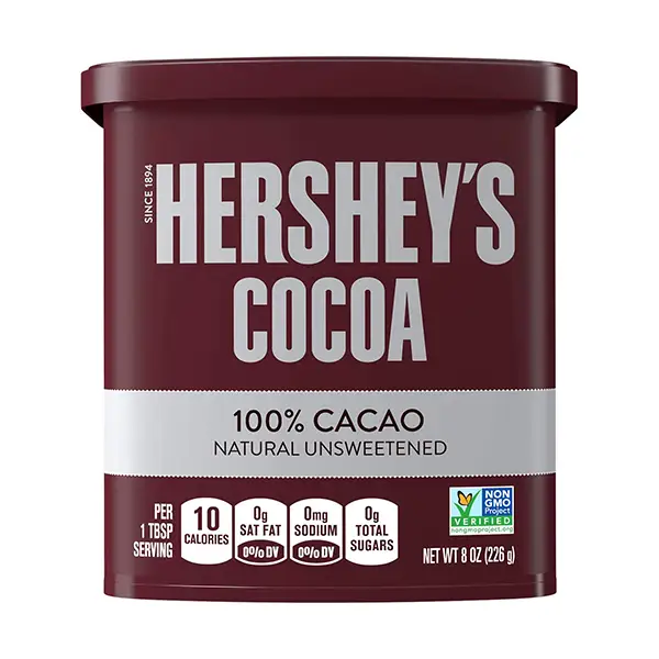 پودر کاکائو خالص بدون شکر هرشیز 225 گرمی
