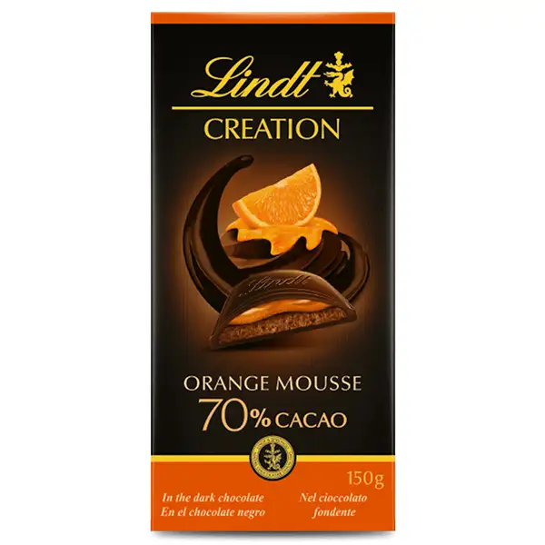 شکلات تلخ با طعم موس پرتقال لینت کریشن