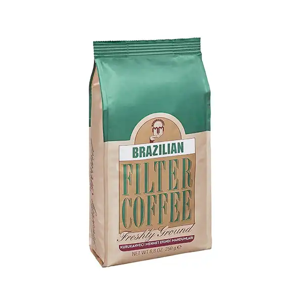 پودر قهوه مهمت افندی برزیلی فیلتر کافی 250 گرمی