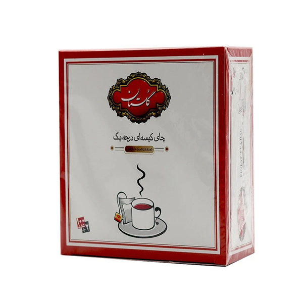 چای سیاه کیسه ای درجه یک گلستان بسته 100 عددی