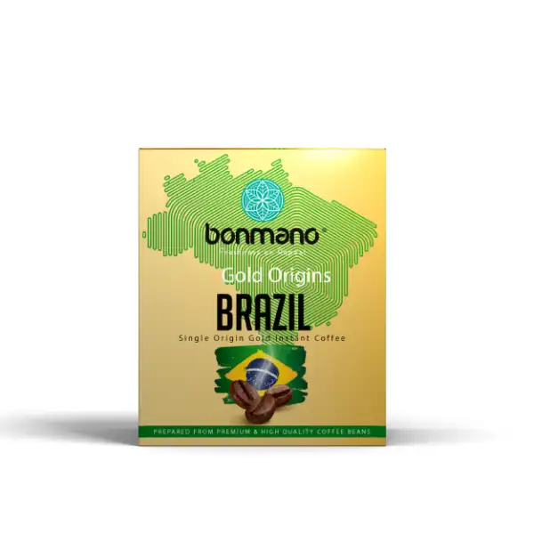 قهوه فوری گلد برزیل بن مانو ساشه‌ای بسته ی 24 عددی