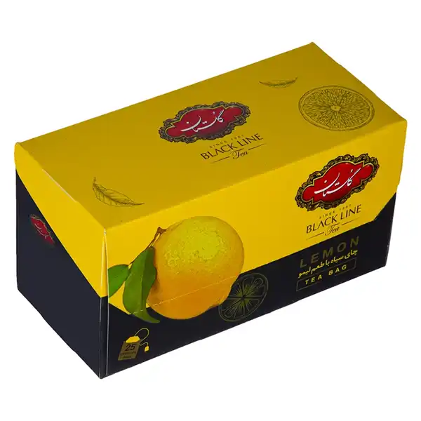 چای سیاه کیسه ای گلستان با طعم لیمو بسته 25 عددی