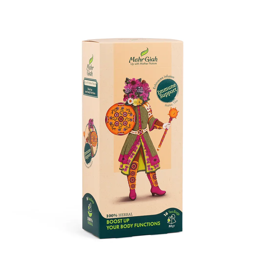 دمنوش تقویت سیستم ایمنی 16 عددی (مخلوط اکیناسه)مهرگیاه