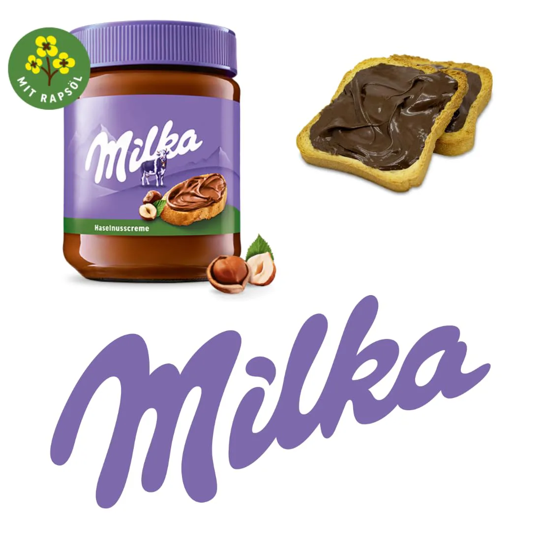 شکلات صبحانه میلکا با کرم فندقی350 گرم