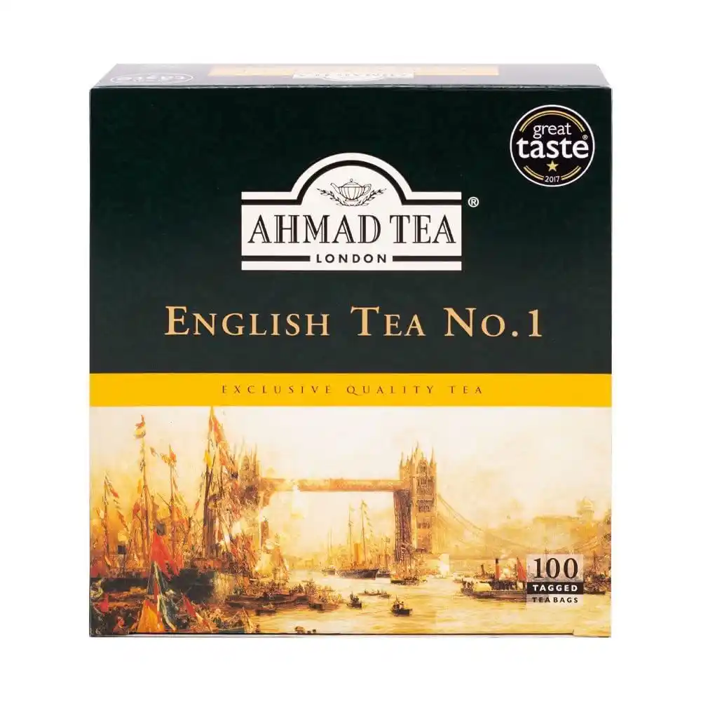 چای سیاه کیسه ای انگلیسی نامبر وان احمد 100عددی