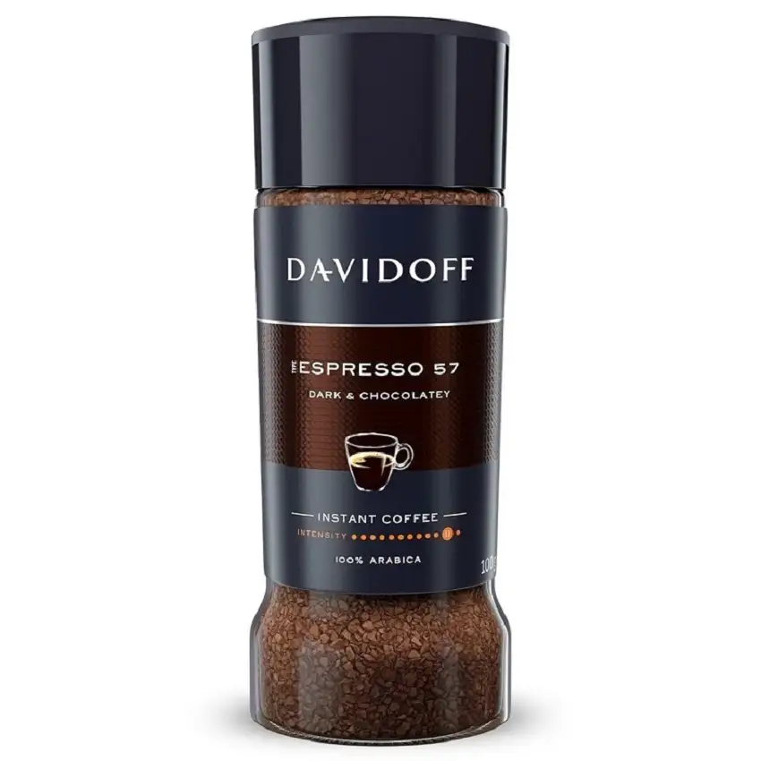 قهوه فوری دیویدف اسپرسو دارک چاکلت 100 گرمی