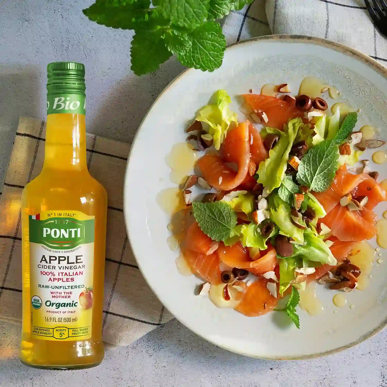 سرکه سیب ارگانیک فرابکر پونتی 500 میلی لیتر