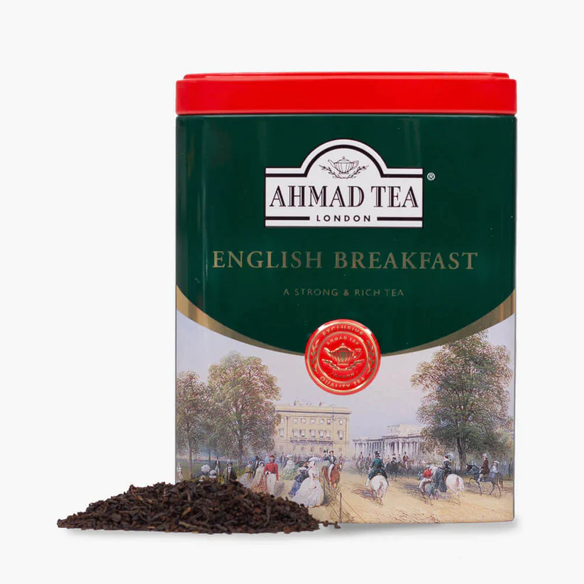 چای سیاه صبحانه انگلیسی  احمد قوطی فلزی 200 گرمی