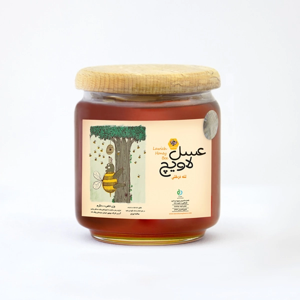 عسل تنه درختی لاویچ شیشه 600 گرمی