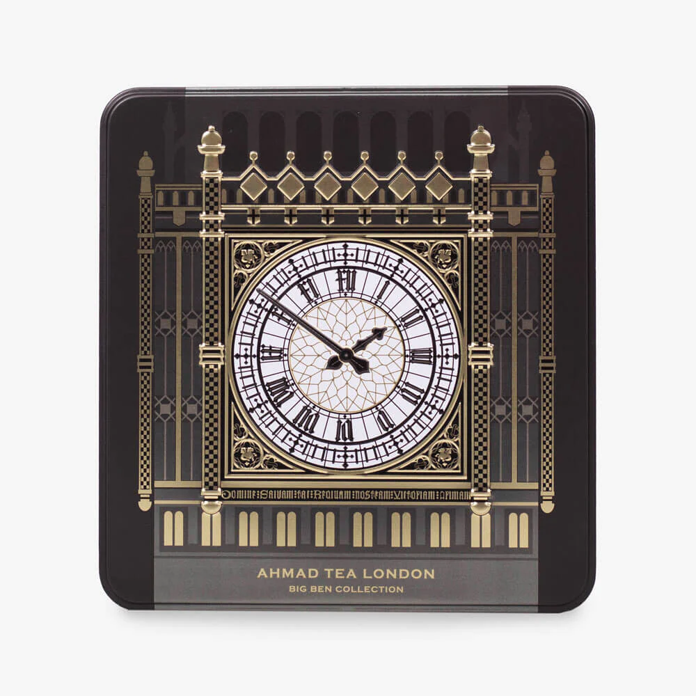 چای کیسه ای احمد مدل ساعت لندن بیگ بن کالکشن 4 بسته 10 عددی قوطی فلزی