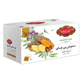 دمنوش کیسه ای بن چای گلستان بسته 20 عددی