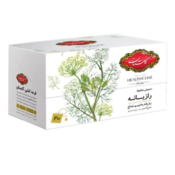 دمنوش کیسه ای مخلوط رازیانه گلستان بسته20عددی