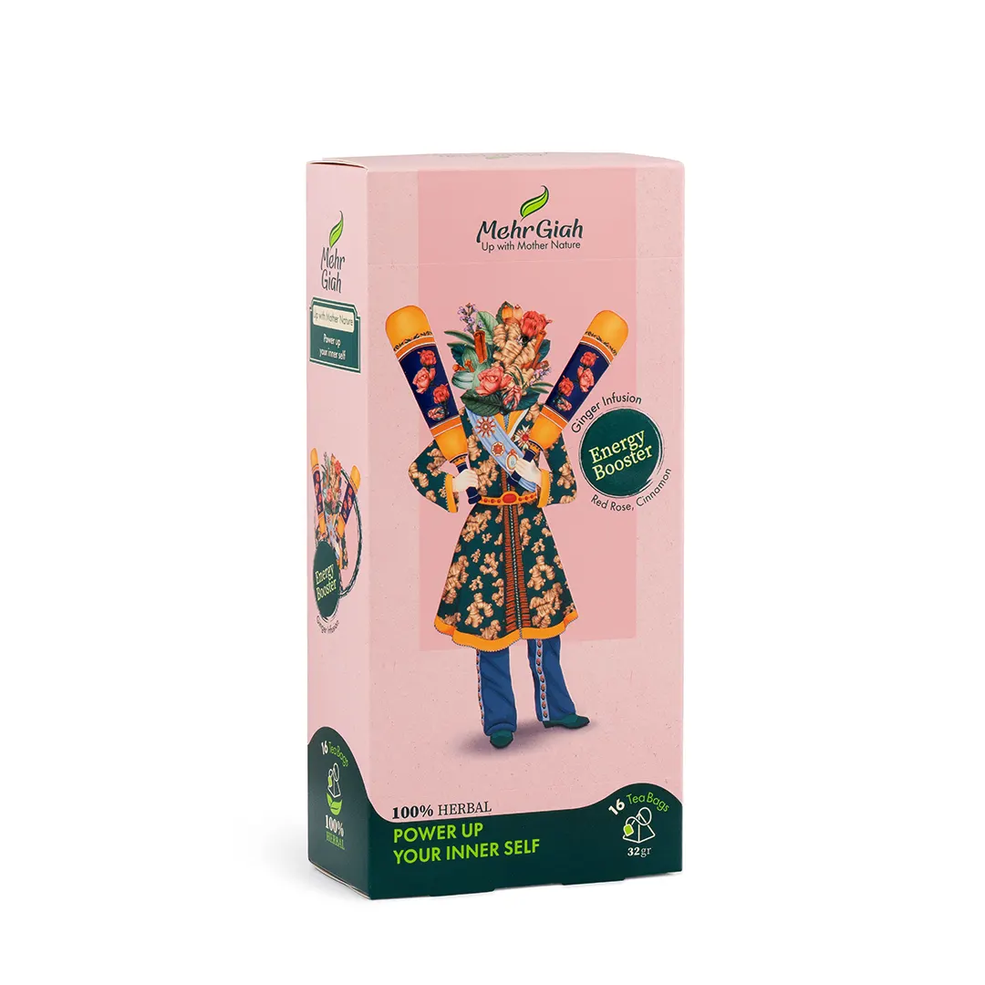 دمنوش انرژی 16 عددی (مخلوط زنجبیل)مهرگیاه