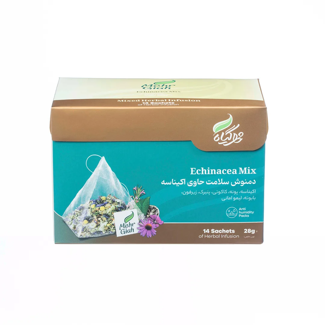 دمنوش کیسه ای سلامت حاوی اکیناسه مهرگیاه 14 عددی