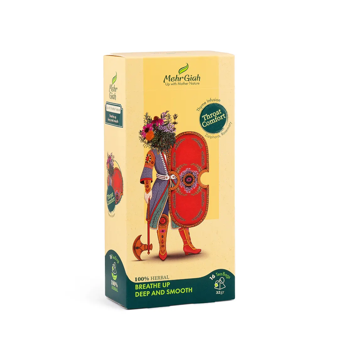 دمنوش مراقبت تنفسی 16 عددی (مخلوط آویشن)مهرگیاه