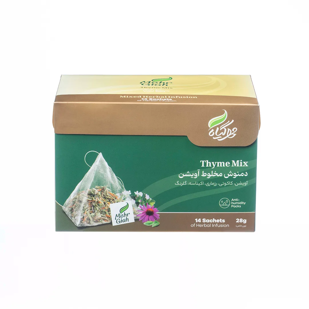 دمنوش کیسه ای مخلوط آویشن مهرگیاه 14 عددی