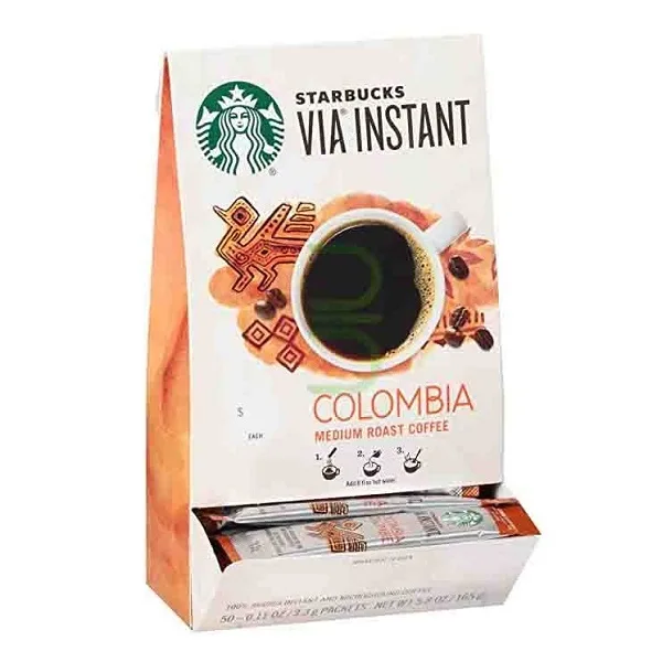 قهوه فوری کلمبیا  استارباکس ساشه ای 50 عددی